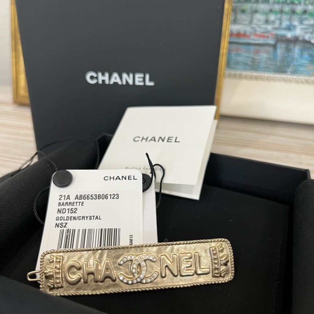 Chanel Crystal Hair Barrette